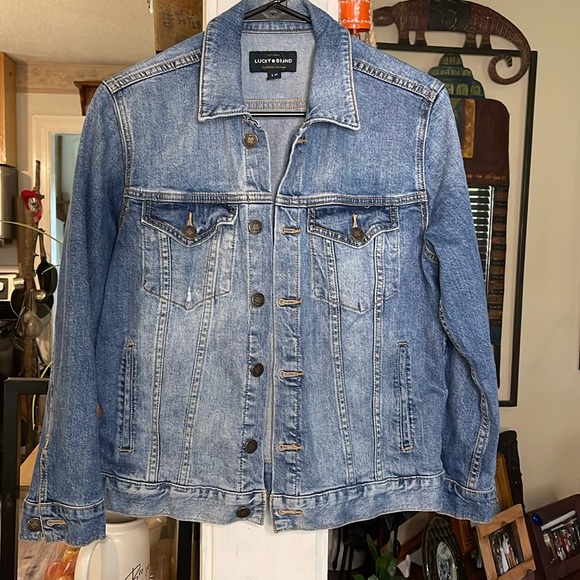 Lucky Brand - The Tomboy Trucker Denim Jacket - L - Picture 1 of 6
